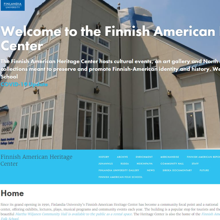 Finnish Speaking Organization in Michigan - Finnish American Heritage Center